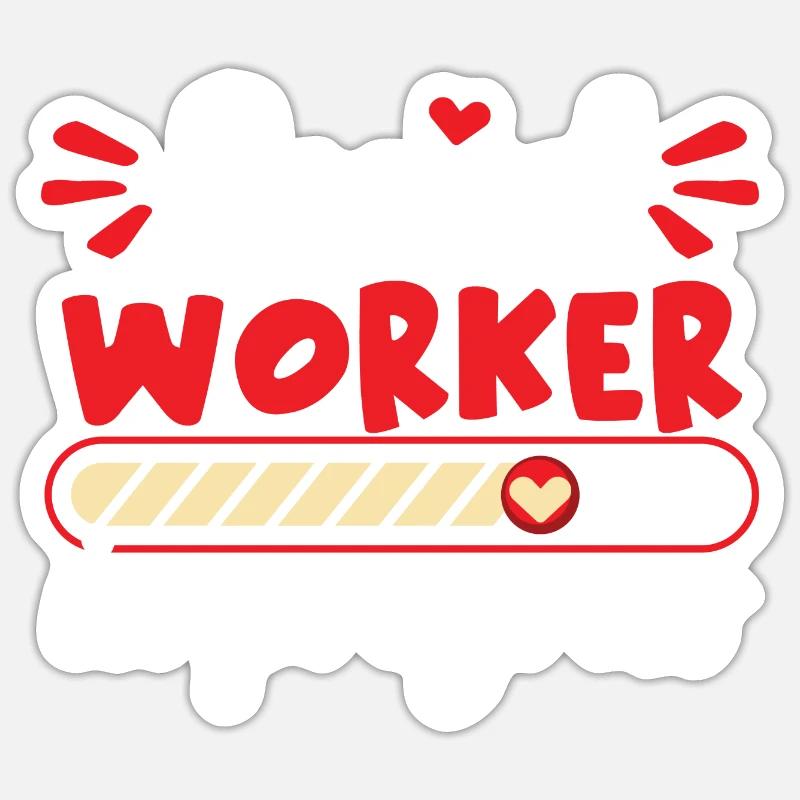 Social Worker In Progress Sticker size S (10 x 10 cm)