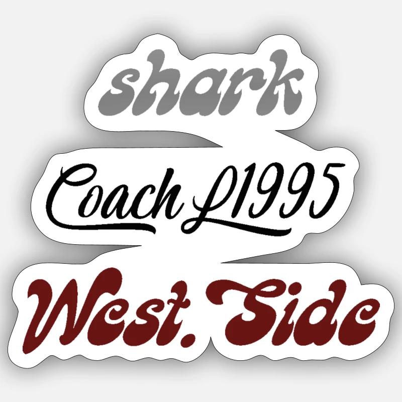 Coachl Westside Color - Sticker taille S (10 x 10 cm) - blanc mat