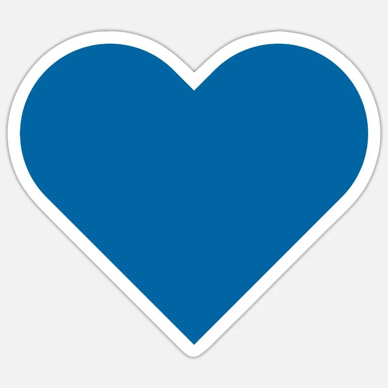 Je t'aime - Sticker taille S (10 x 10 cm) - blanc mat