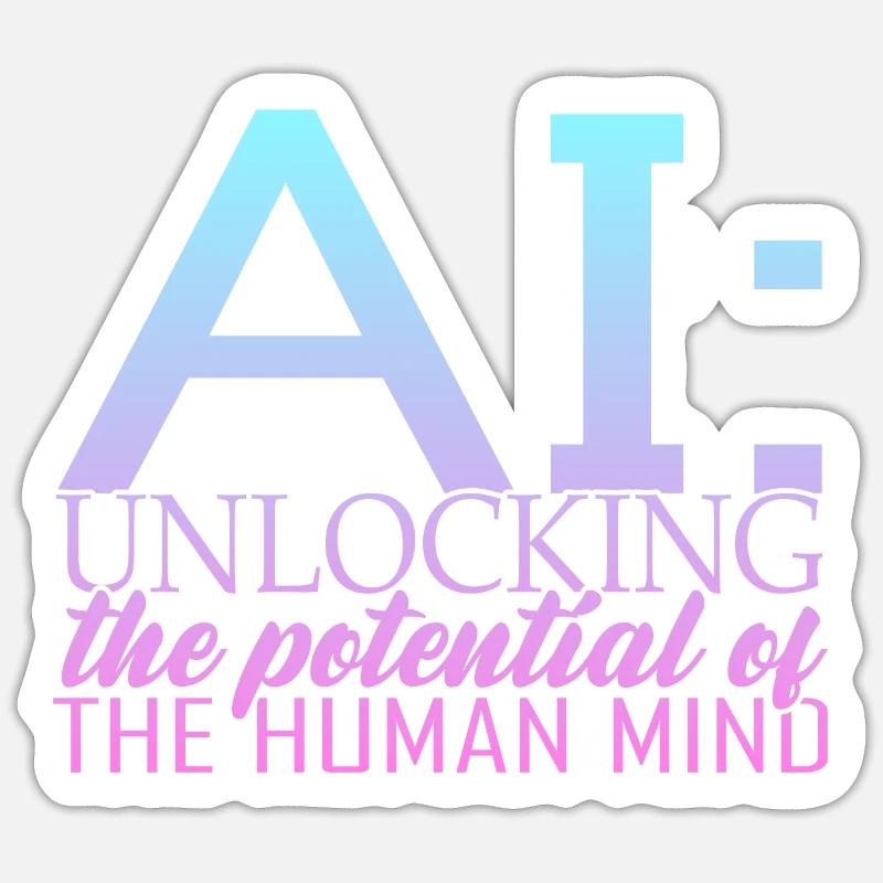 Künstliche Intelligenz Deep Learning Sticker Größe S (10 x 10 cm)