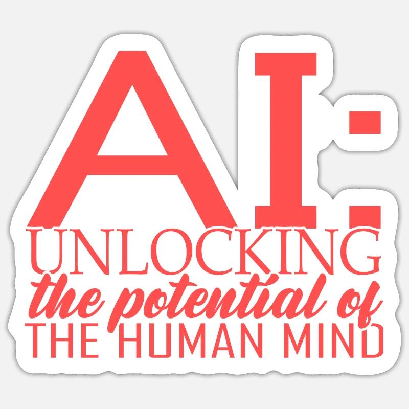 Künstliche Intelligenz Deep Learning Sticker Größe S (10 x 10 cm)