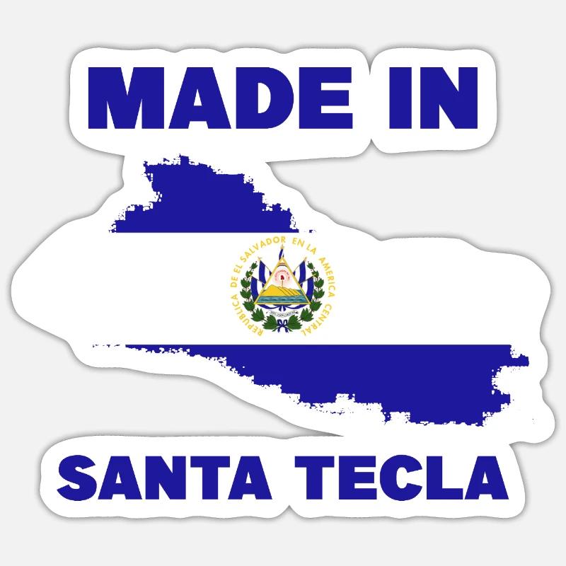 Sainte-Tecla - Sticker taille S (10 x 10 cm) - blanc mat