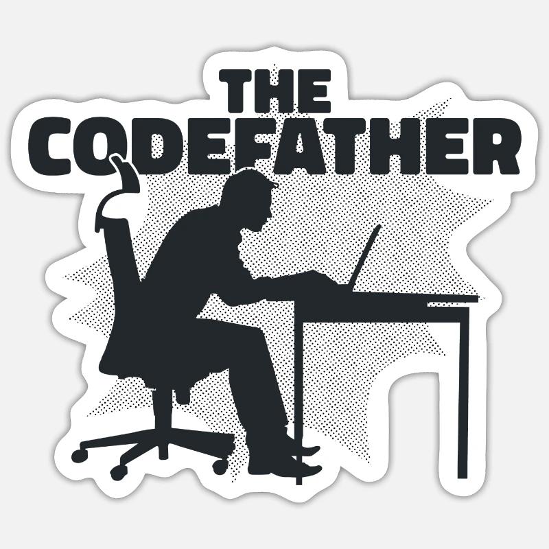 The Codefather Sticker Größe S (10 x 10 cm)
