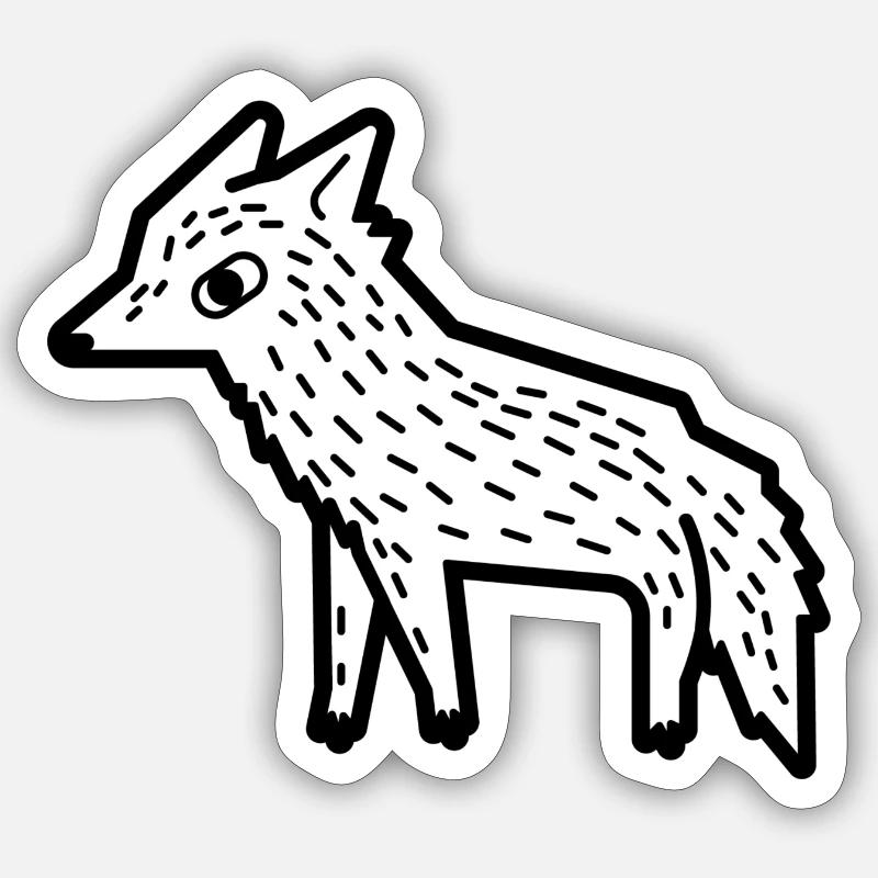 Fuchs Sticker Größe S (10 x 10 cm)