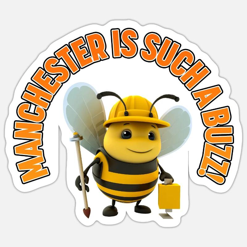 Billy the Bee Sticker size S (10 x 10 cm)