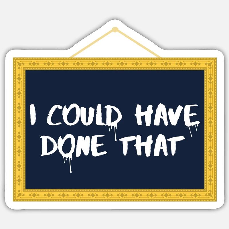 Critique d’art - Sticker taille S (10 x 10 cm) - blanc mat