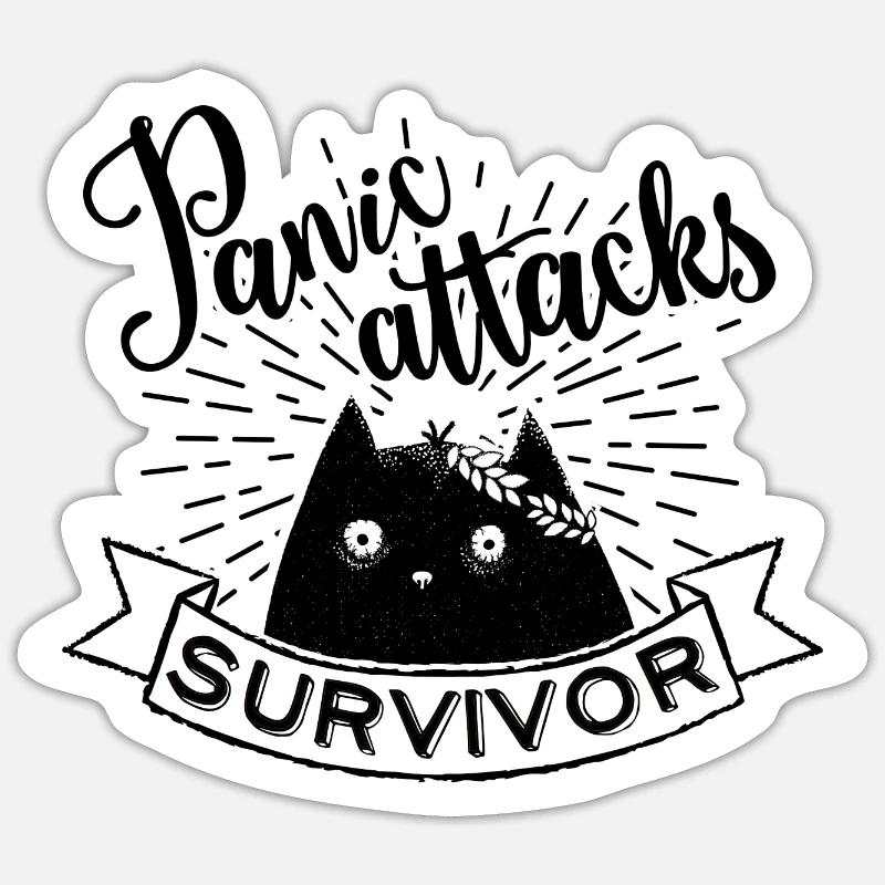 Panic Attacks Survivor Sticker size S (10 x 10 cm)