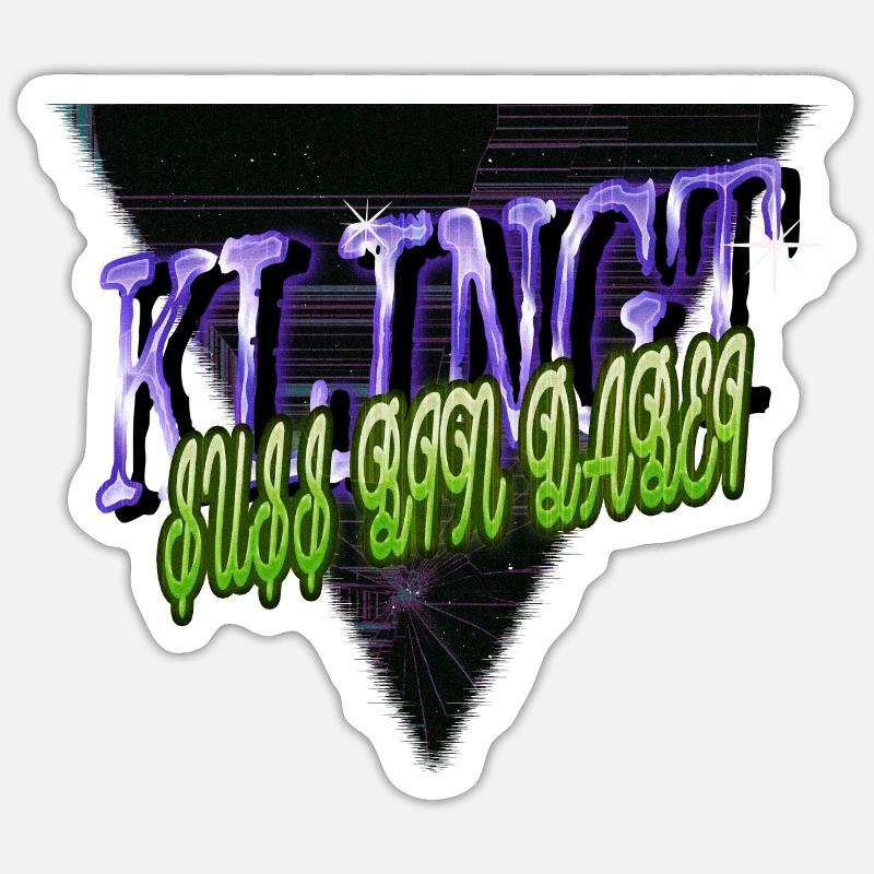 geschenkidee pfote cool tier Sticker Größe S (10 x 10 cm)