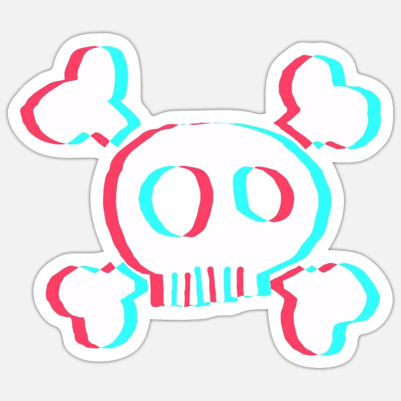Skull Sticker size S (10 x 10 cm)