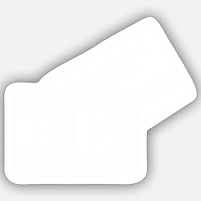Bitcoin Card - Sticker size S (10 x 10 cm) - white matte