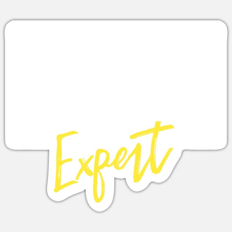 Social Distancing Expert - Sticker Größe S (10 x 10 cm) - Mattweiß