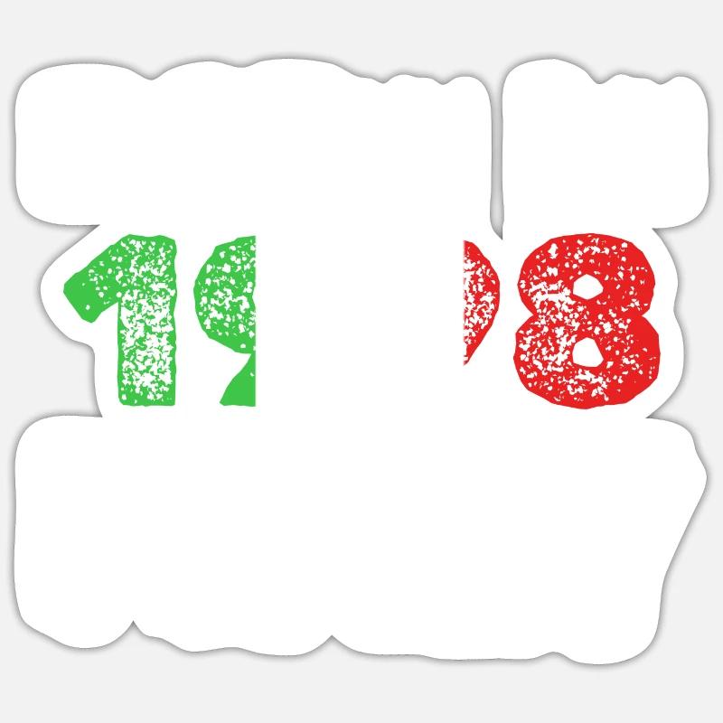 1998 - Sticker size S (10 x 10 cm) - white matte