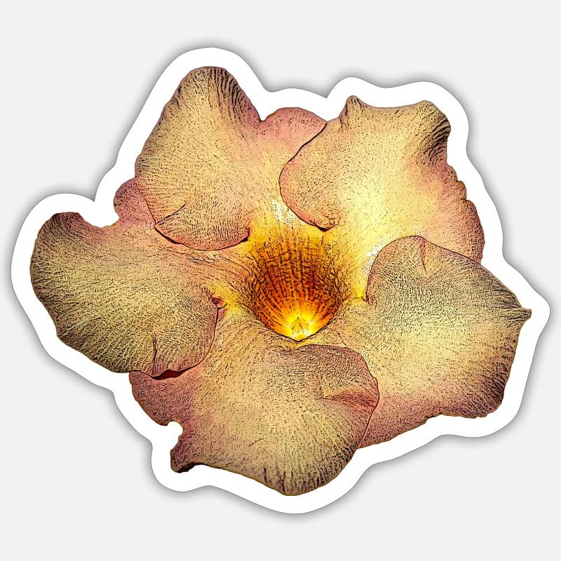 fleurs du jardin - Sticker taille S (10 x 10 cm) - blanc mat