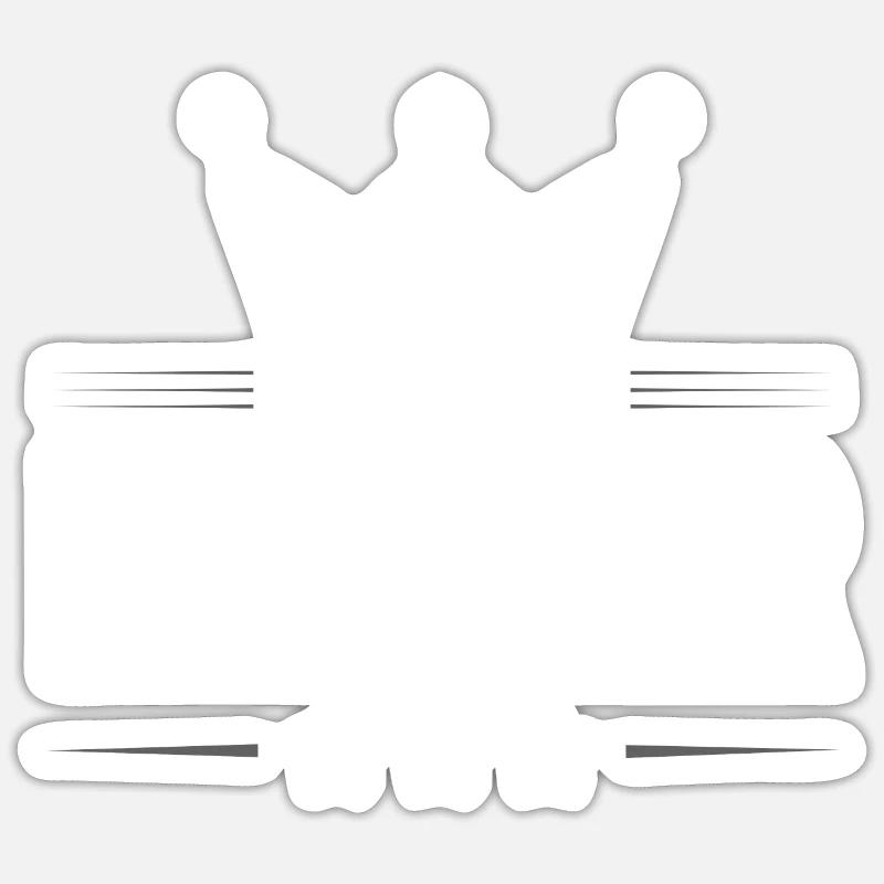 Bäcker Beruf - Sticker Größe S (10 x 10 cm) - Mattweiß