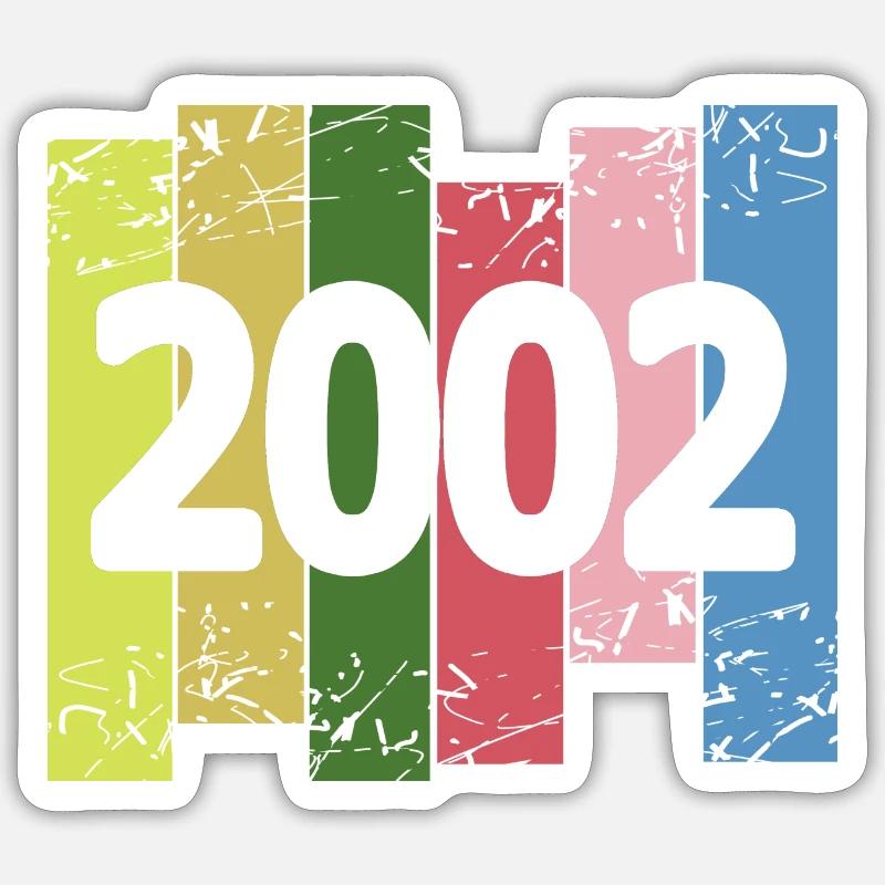 2002 - Sticker Größe S (10 x 10 cm) - Mattweiß