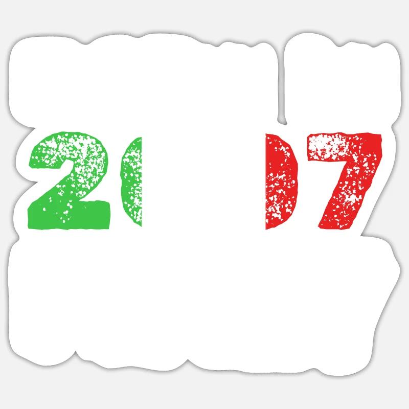 Italy 2007 - Sticker size S (10 x 10 cm) - white matte