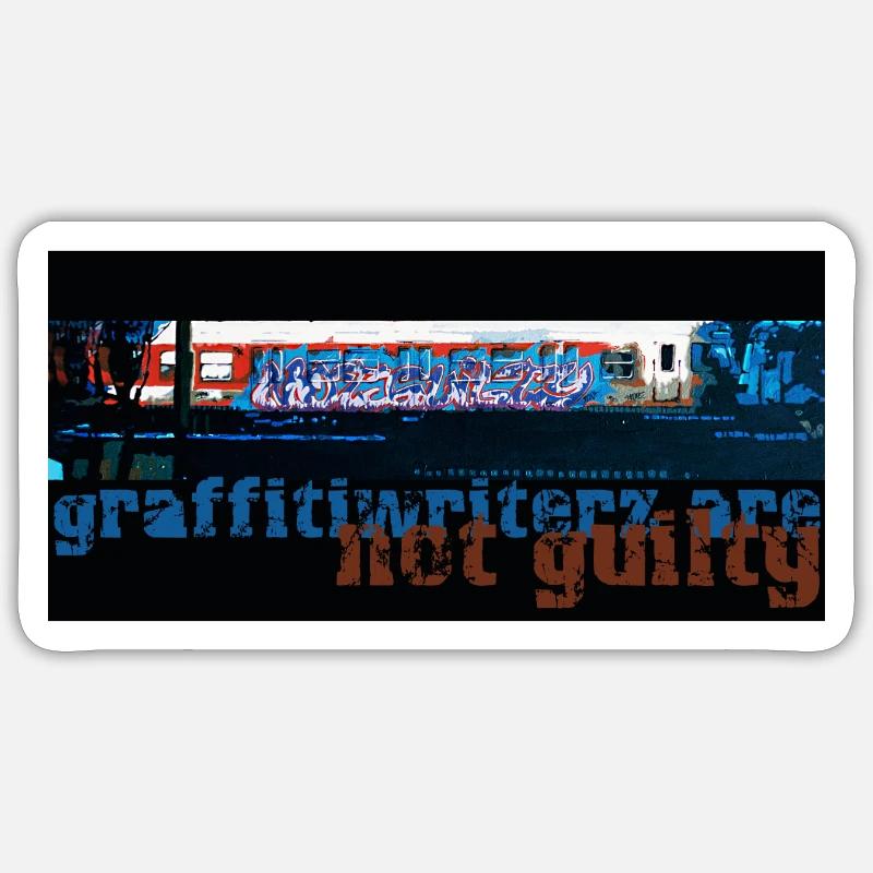 Not Guilty - Sticker size S (10 x 10 cm) - white matte