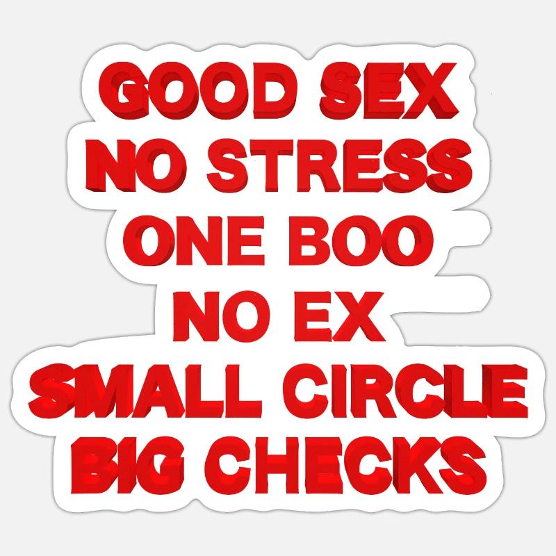 Lifestyle - Sticker Größe S (10 x 10 cm) - Mattweiß