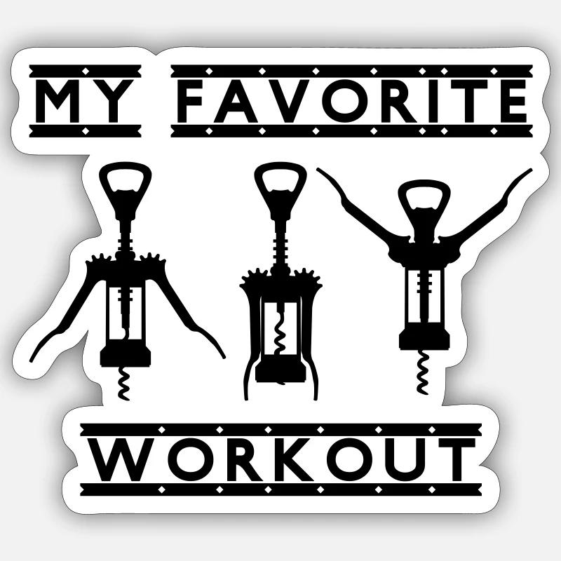 Mon entraînement préféré - fit mach mit Sticker taille S (10 x 10 cm)
