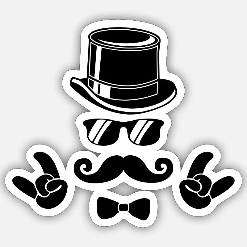 bräutigam Sticker Größe S (10 x 10 cm)