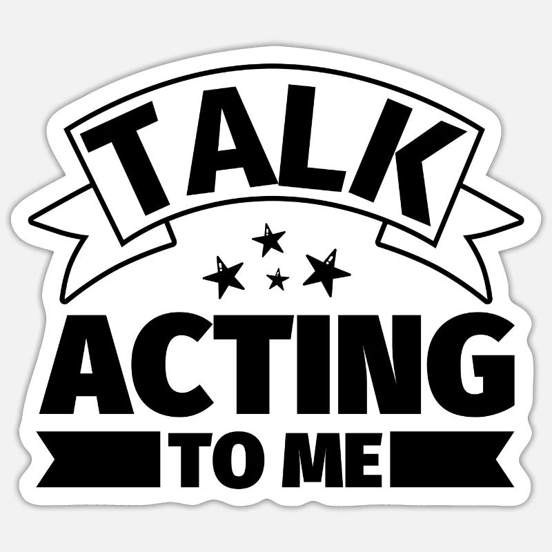 Parlez-moi de jouer - Sticker taille S (10 x 10 cm) - blanc mat