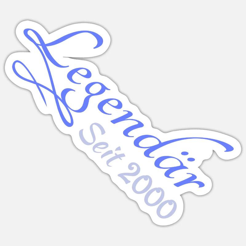 Heldin 2000 - Sticker Größe S (10 x 10 cm) - Mattweiß