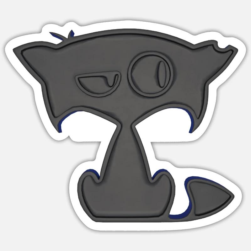 Cat Sticker size S (10 x 10 cm)