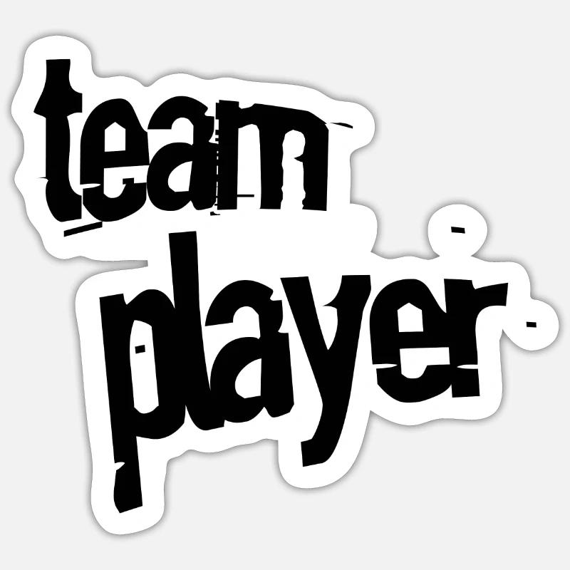 d’équipe - Sticker taille S (10 x 10 cm) - blanc mat