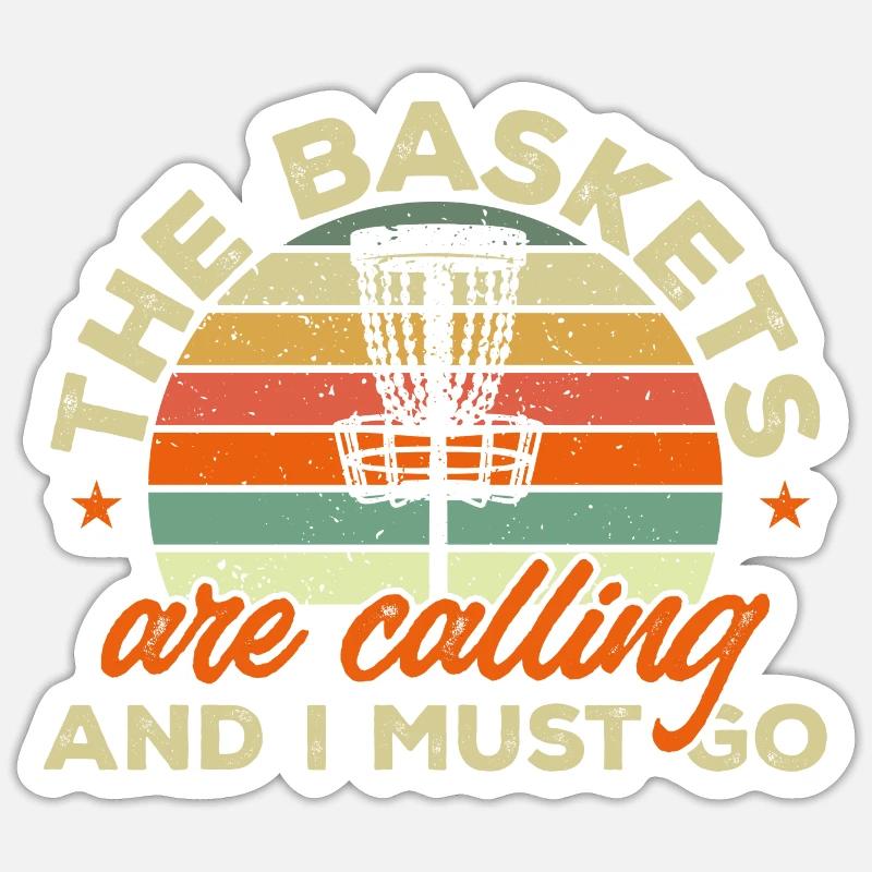 Discgolf Disc Golf Frisbee - Sticker taille S (10 x 10 cm) - blanc mat