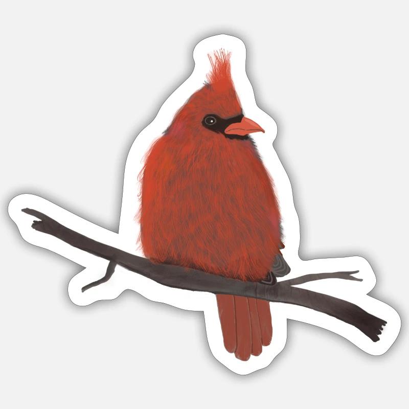 Kardinal Sticker Größe S (10 x 10 cm)