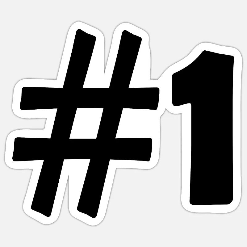 #1 - Sticker size S (10 x 10 cm) - white matte