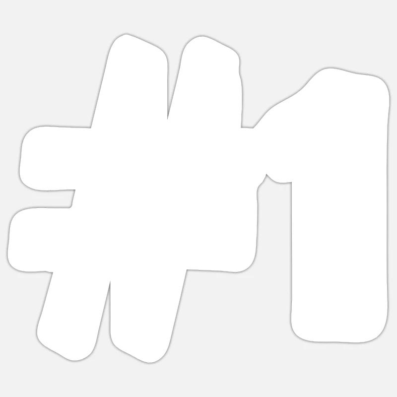 #1 - Sticker size S (10 x 10 cm) - white matte