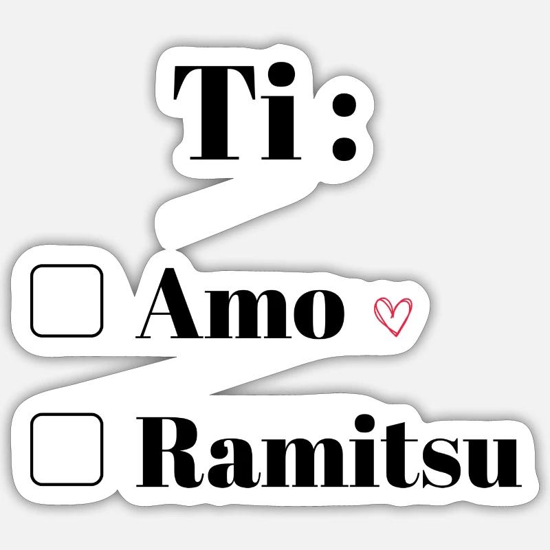 Ti Ramitsu: Jeu de Mots Drôle - Cadeau Fun Sticker taille S (10 x 10 cm)
