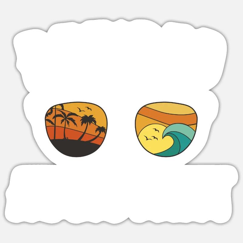 Assistant on the beach: ultimate relaxation Sticker size S (10 x 10 cm)