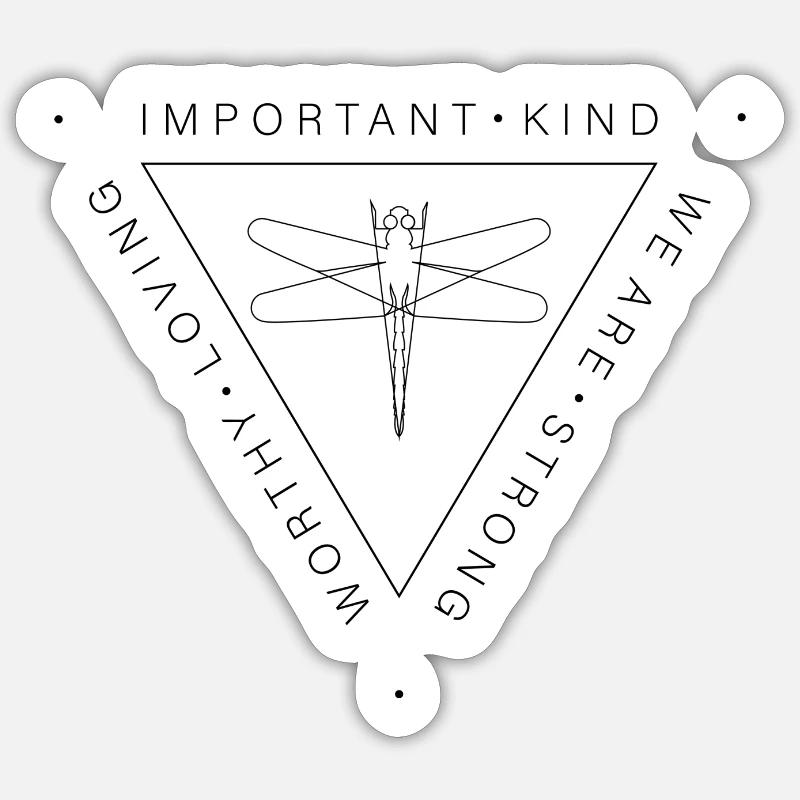 NOUS SOMMES - Sticker taille S (10 x 10 cm) - blanc mat