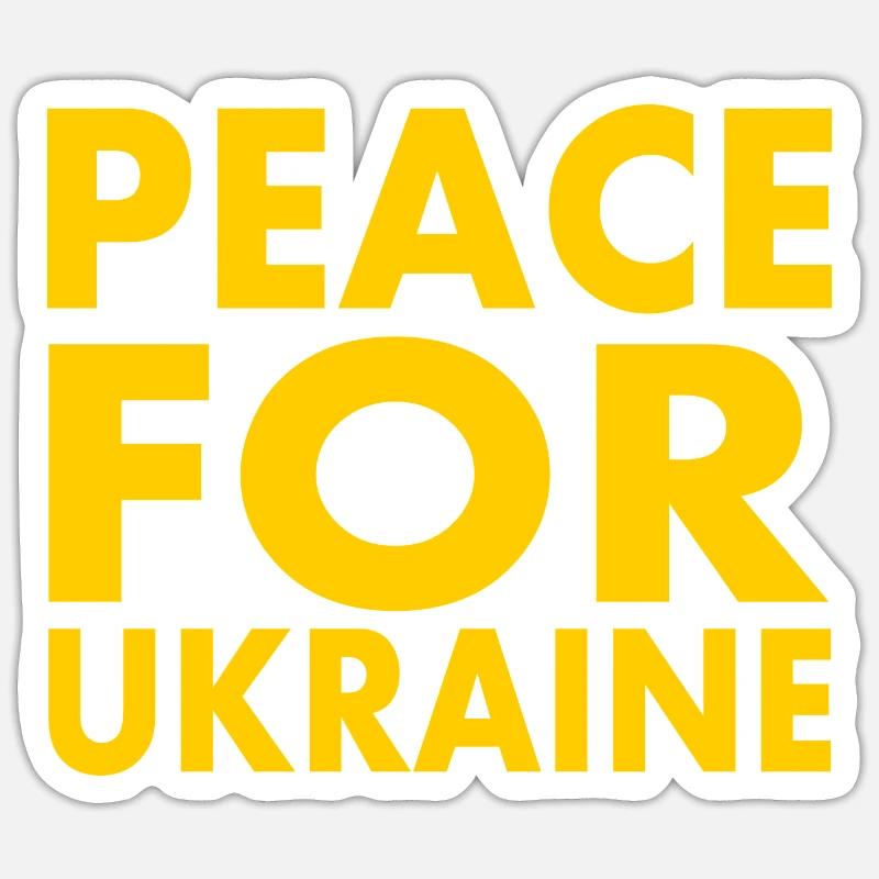 Peace for ukraine Sticker size S (10 x 10 cm)