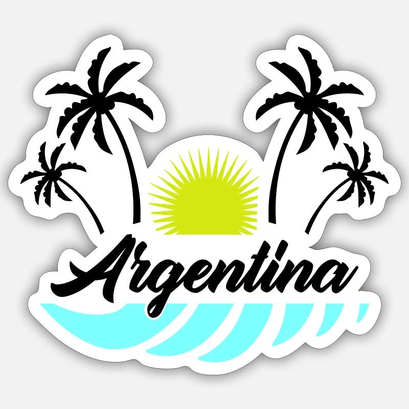 Argentina - Sticker size S (10 x 10 cm) - white matte