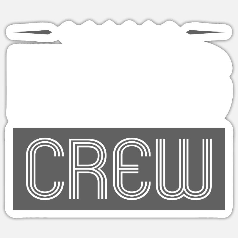 Équipage de plongée - Sticker taille S (10 x 10 cm) - blanc mat