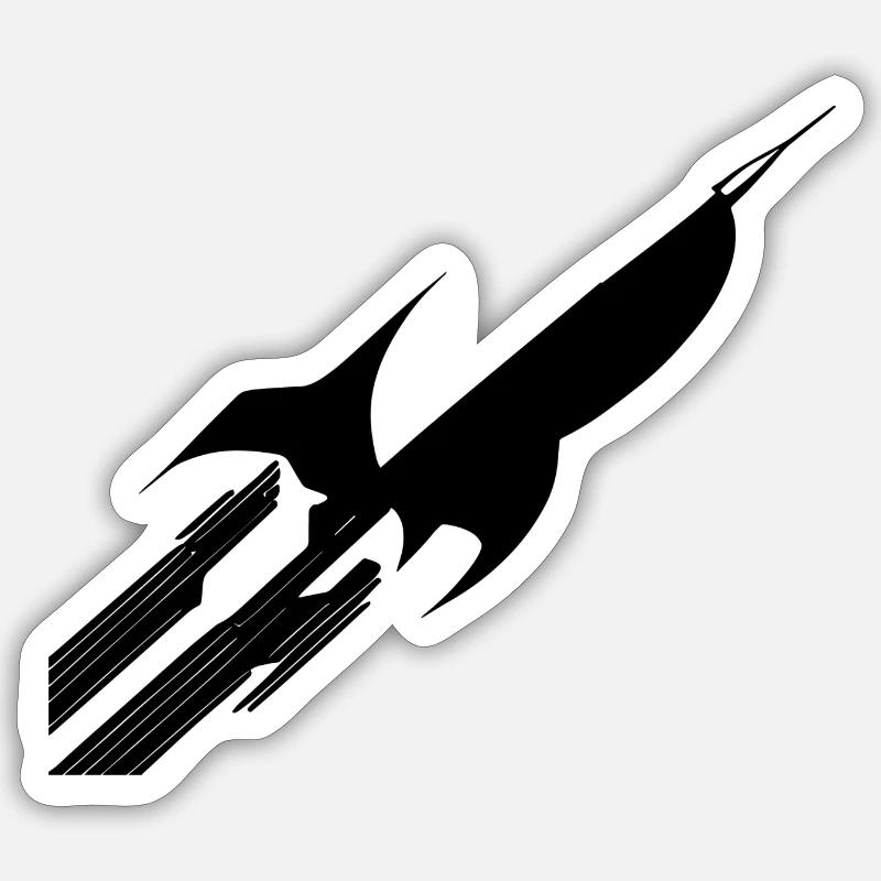 Rocket Sticker size S (10 x 10 cm)