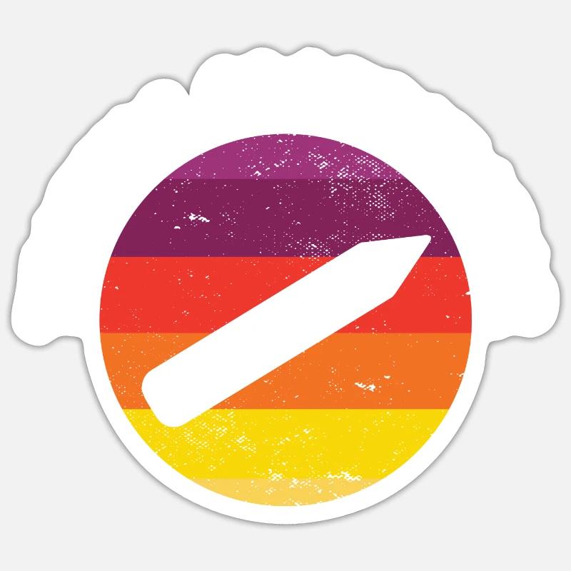 Retro Testing Coodinator Test Day Student Teacher Sticker Größe S (10 x 10 cm)