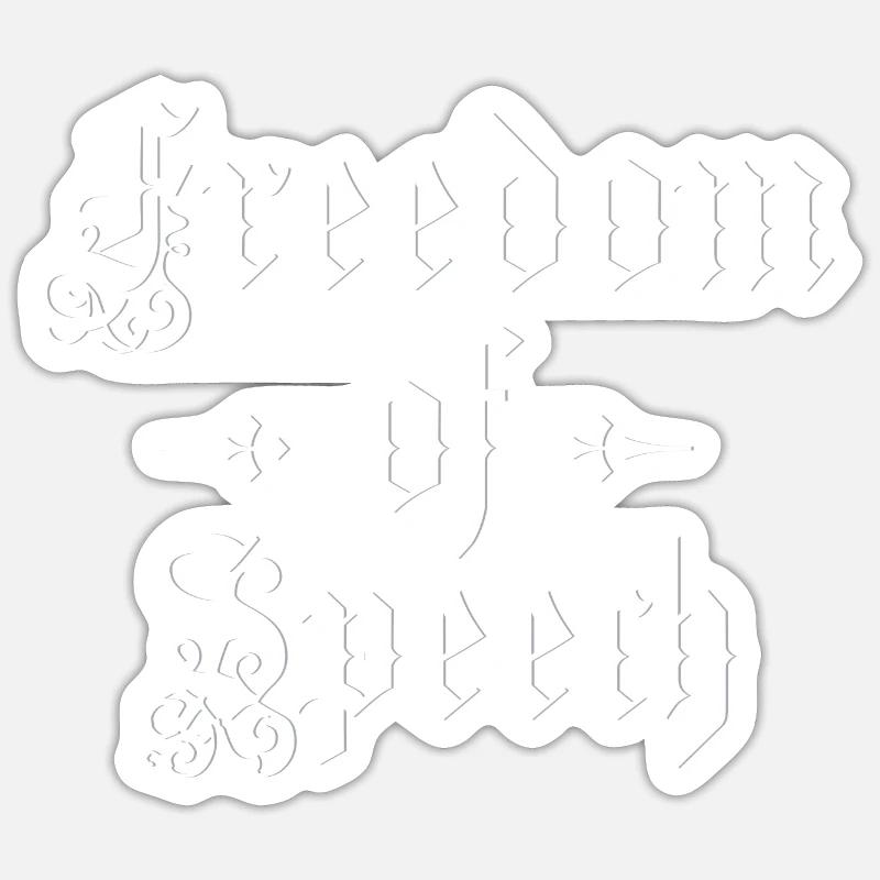 Liberté d’expression Sticker taille S (10 x 10 cm)