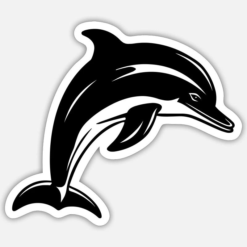Dauphin Sticker taille S (10 x 10 cm)