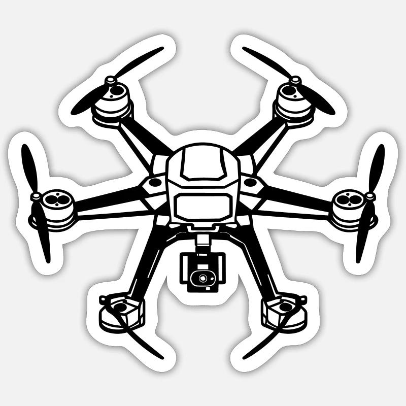 drone Sticker size S (10 x 10 cm)