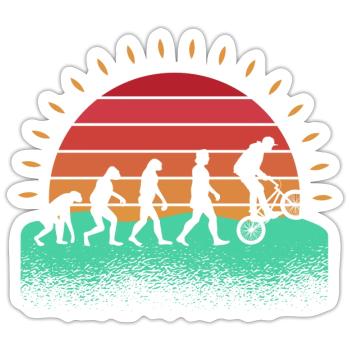 Fahrrad Evolution BMX - Sticker Größe S (10 x 10 cm) - Mattweiß - Vorne