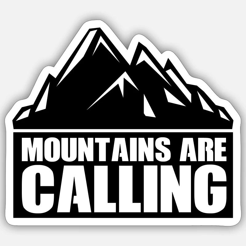 mountains Sticker Größe S (10 x 10 cm)