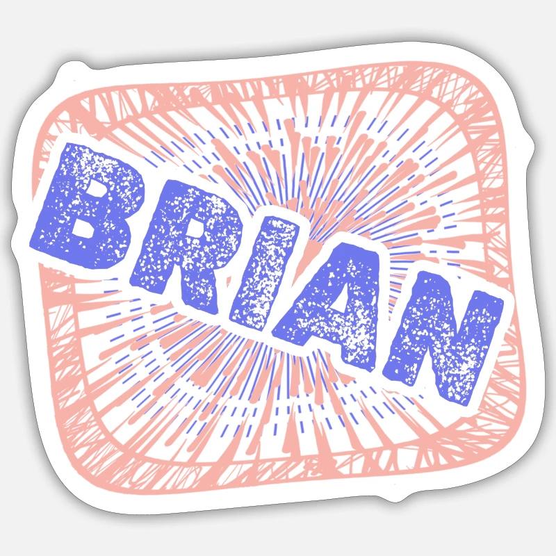 Colleague Brian - Sticker size S (10 x 10 cm) - white matte