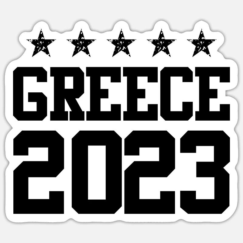 Greece 2023 - Sticker Größe S (10 x 10 cm) - Mattweiß