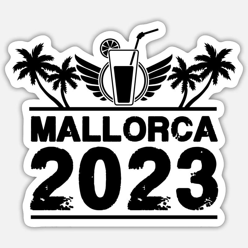 Mallorca 2023 - Sticker size S (10 x 10 cm) - white matte