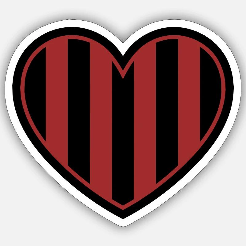Bromma heart - Sticker size S (10 x 10 cm) - white matte