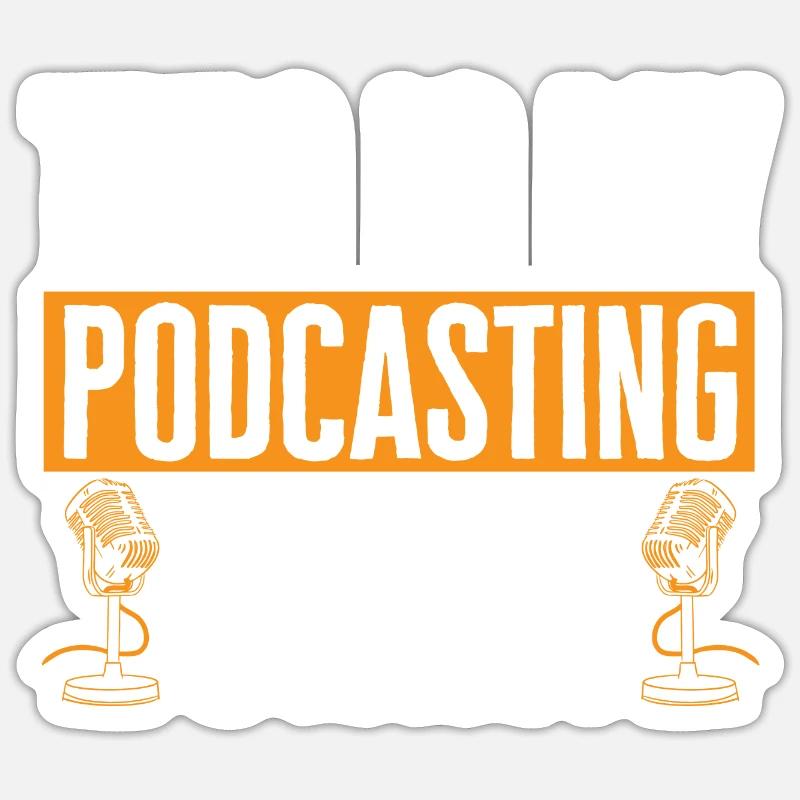 Podcaster Podcast Sticker size S (10 x 10 cm)